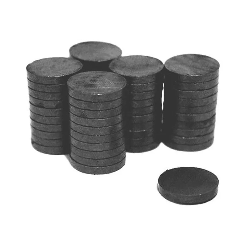 Vamos de Compras 10 Piezas Imán Ferrita Redondo 20x4mm Potente