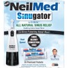 NeilMed Sinugator Cordless Pulsating Nasal Irrigator (Dual Speed) with 30