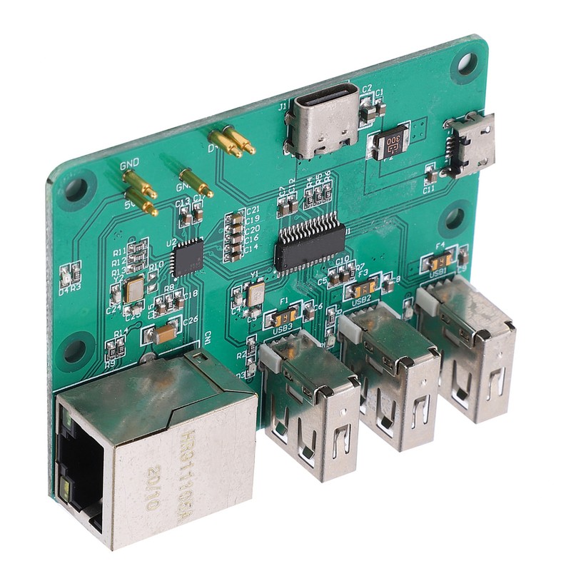 HUB Expansion Board Integrated USB to Ethernet Accessories for Raspberry