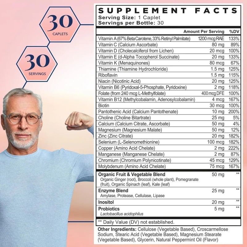 Megafood Multivitamínico Avanzado Hombres 60 Tabletas