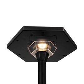 Lumen Logic Solar Path Light (Black) for Outdoor Lighting on Walkway, Garden, Patio or Driveway