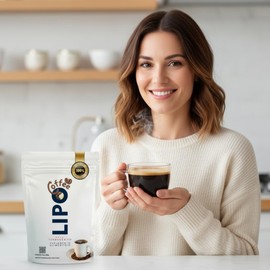 Natural Works Lipo Coffee Café Termogénico 250 g Suplemento Alimenticio en Polvo con L-Carnitina y Agave