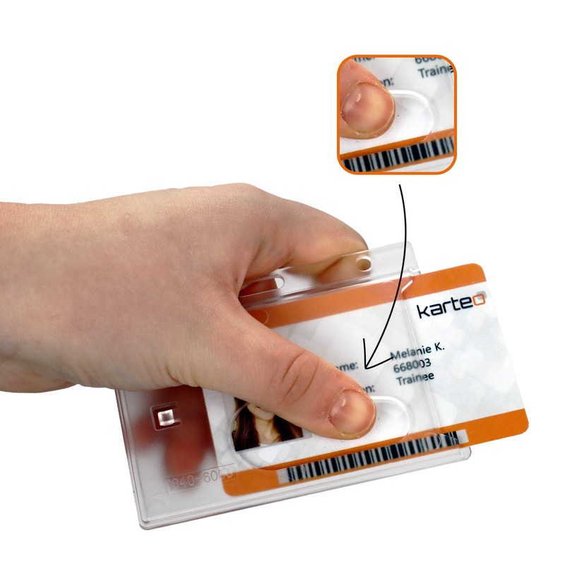 Hard Plastic Holder for ID Card/Pass
