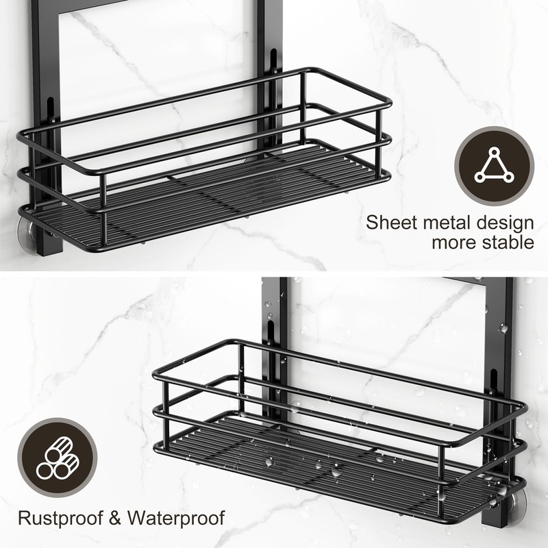 Orimade Adjustable Anti-slip Shower Caddy over Shower Head, Rustproof Bathroom