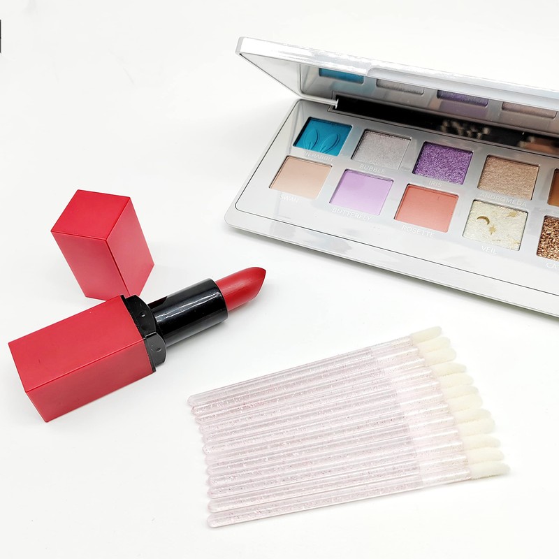 YSAFAI 300 Pieces Lip Brush Disposable Lip Gloss Wands Lipstick