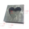 OTOOLWORLD Big Heart Graphite Casting Ingot Mold Metal Refining Scrap