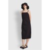 JAJU Women's Crinkle Busteir Dress_Black