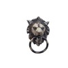 CHAKRIK Black Antique, Brass, Ring Door Knocker (Brass Lion Knocker