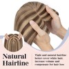 S-noilite Human Hair Toppers for Thinning Hair Women Real Hair