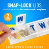 Weekly Pill Organizer - (Pack of 2) Extra Large Vitamin