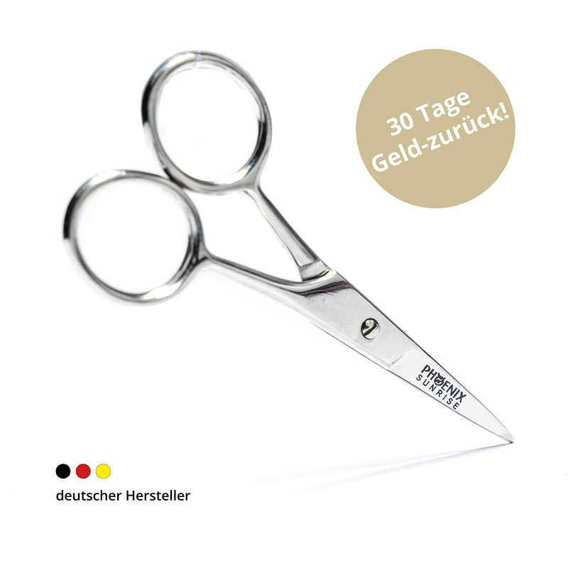 Professional Eyebrow Scissors Set Extra Sharp with Comb Travel Case,