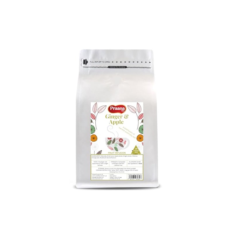 Ginger & Apple Fruit Tea – 20 Pyramid Bags |