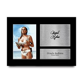 HWC Trading A4 Ursula Andress James Bond Dr No Gifts Printed Signed Autograph Picture for Movie Memorabilia Fans