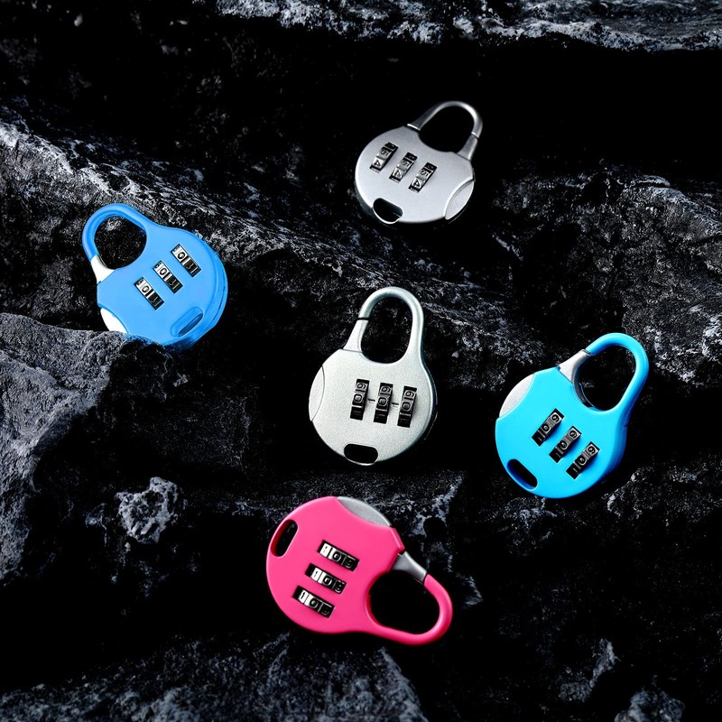 Moxweyeni 10 Pcs 3 Digit Combinations Padlock Safe Cipher Lock