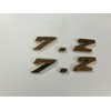 GOLD 7.2 ENGINE ID EMBLEMS - (PAIR)
