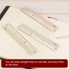 sourcing map 2pcs Straight Ruler 15cm Metric Clear Measuring Tool