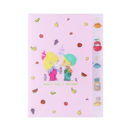 Sunstar Stationery Ado Mizomori Goods Clear File, 5 Pockets, Fruit S2173107