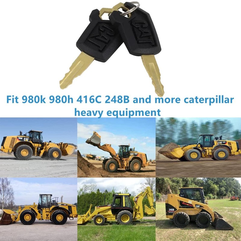 MEISO CAT 5P8500 Caterpillar Heavy Equipment 8 Pack Ignition Keys