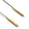 SUNRISE Fryer Brush with Long Handle (Brass, L, Double Brush,