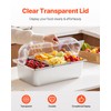 VEVOR Countertop Food Serving Display Container, 5 Pan Stainless Steel