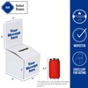 ALBEN White Glossy 6x6x6 Ivory Cardboard Ballot Boxes (20 Pack)
