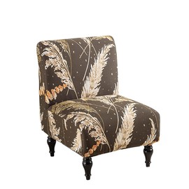 BSYMDH Armless Accent Chair Covers Printed Soft Armless Chair Slipcovers Armless Chair Slipcover Printed Slipper Chair Slipcover Printed Armless Chair Covers for Living Dining Room Hotel,39