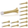HOMOTEK 12 Pack Spring Door Stopper with Rubber Bumper 3-1/8"