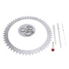 Simple Wall Clock Hollow Gear Frameless Design Hanging Clock with