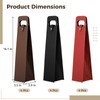 Toyosport 12 Pcs PU Leather Wine Present Bags, Reusable Single