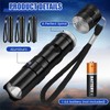 Tujoe 36 Pcs Mini Flashlights Bulk Bright Aluminum LED Handheld