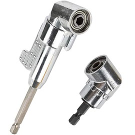 FQZMQBQ Drill Bit 105 Degree Angle Drill Driver Angle Impact 1/4 Inch Socket Adapter L Type Adapter Hex Wrench Drill Chuck for Electric Screwdriver Tool Set of 2