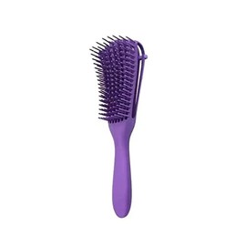 Detangling Brush 8 Rows Detangling Brush Universal Massage Ergonomic Detachable Lightweight Travel (Purple)