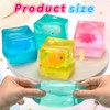 Ice Cube Stress Ball, 4PCS Dinosaur Squishy Squeeze Toys for