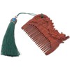 WOONEKY Handmade Wooden Comb Static Sandalwood Detangling Tool for Unique