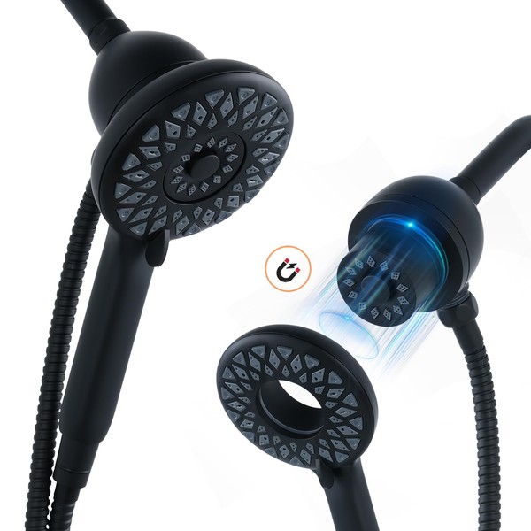VXV High Pressure 6 Spray Settings Shower Head,Magnetic Docking Shower