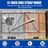 Yaocom 4 Pack 12" Zinc Strap Hinge for Gates, Tool