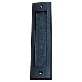 Wild West Hardware Finger Pull - Flush Pull, Easy Mount Modern, 7 Inch Smooth Sliding Door Pull, Finger Pull, Barn Door Handle (Black PC)