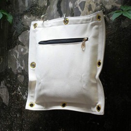 HYFAN Canvas Wall Bag for Wing Chun Kung Fu Boxing Training Punch Bag Striking Sand Bag (New White)