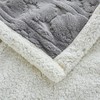 Large Bohemian Bed Blanket 80'' × 90'', Light Grey