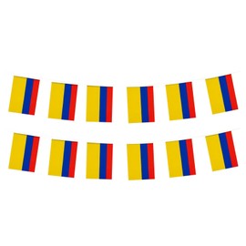 Colombia Flags Colombian Small String Flag Banner Mini National Country World Flags Pennant Banners For Party Events Classroom Garden Olympics Festival Grand Opening Bar Sports Clubs Decorations