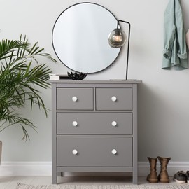 MengH-SHOP Drawer Knob, Round Cabinet Knobs, Furniture Knob with Alloy Screw for Cupboard, Drawer, Kitchen, 30 mm, Pack of 12, White