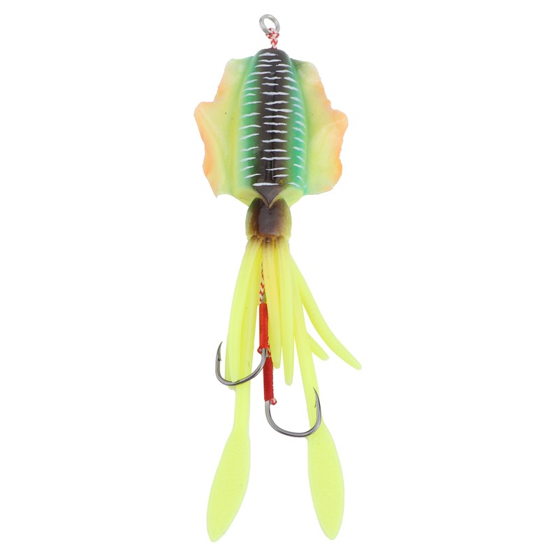 Fishing UV Squid Soft Lure Luminous Octopus Wobbler Bait Squid