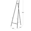 Deco 79 Metal Geometric Display Easel 3 Tier Floor Standing