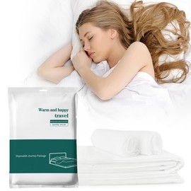 Nanaborn Disposable Bed Sheets for Travel Hotel Portable Bedspread Set for Business Trip Bedding Kit (220×240cm)