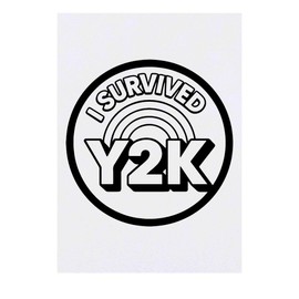 'I Survived Y2K' Temporary Tattoo - Water Resistant, Skin-Safe, Non-Toxic Transfer (TO00086019)