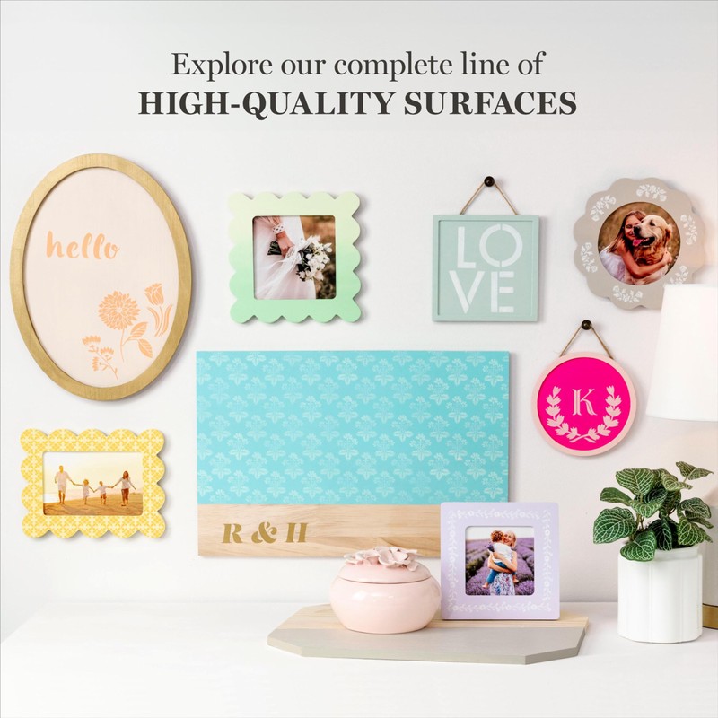 Martha Stewart, Octagonal Wood Plaque Set, 2 pcs