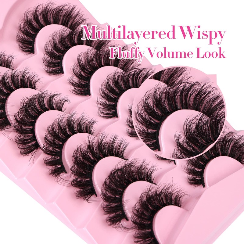 JIMIRE D Curl Faux Mink Lashes Fluffy Cat Eye 20MM