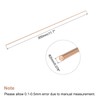 sourcing map 2mm Diameter 300mm Length Solid Copper Round Rod