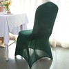 Balsa Circle 12 pcs Hunter Green Spandex Stretchable Banquet Chair