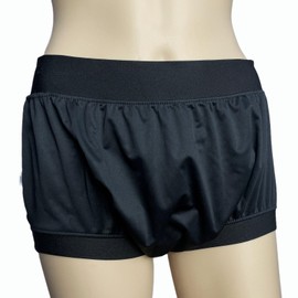 AQX Adult Diaper Cover for Incontinence, High Waist Active Waterproof Latex Pants, Noiseless Reusable Washable Pull Up Plastic Pants (NC High Waist 2XL)